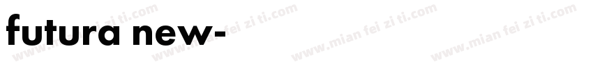 futura new字体转换